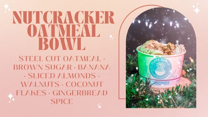 nutcracker oatmeal bowl